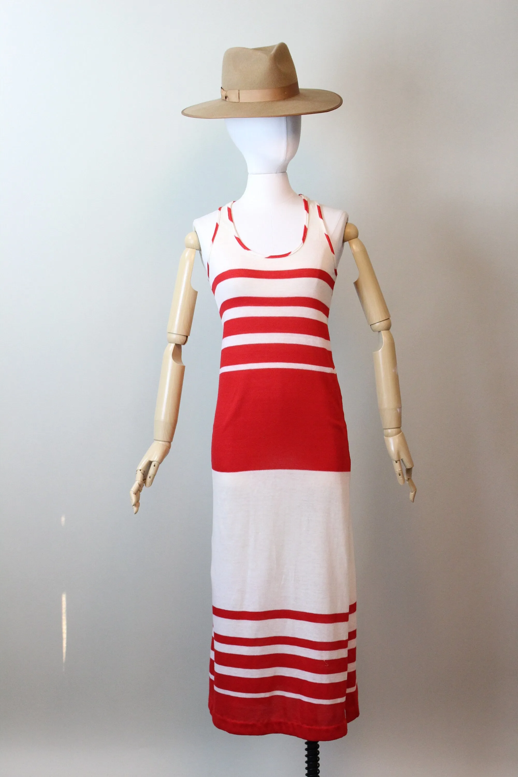 1970s MISS DIOR striped cotton dress xs small | new spring summer
