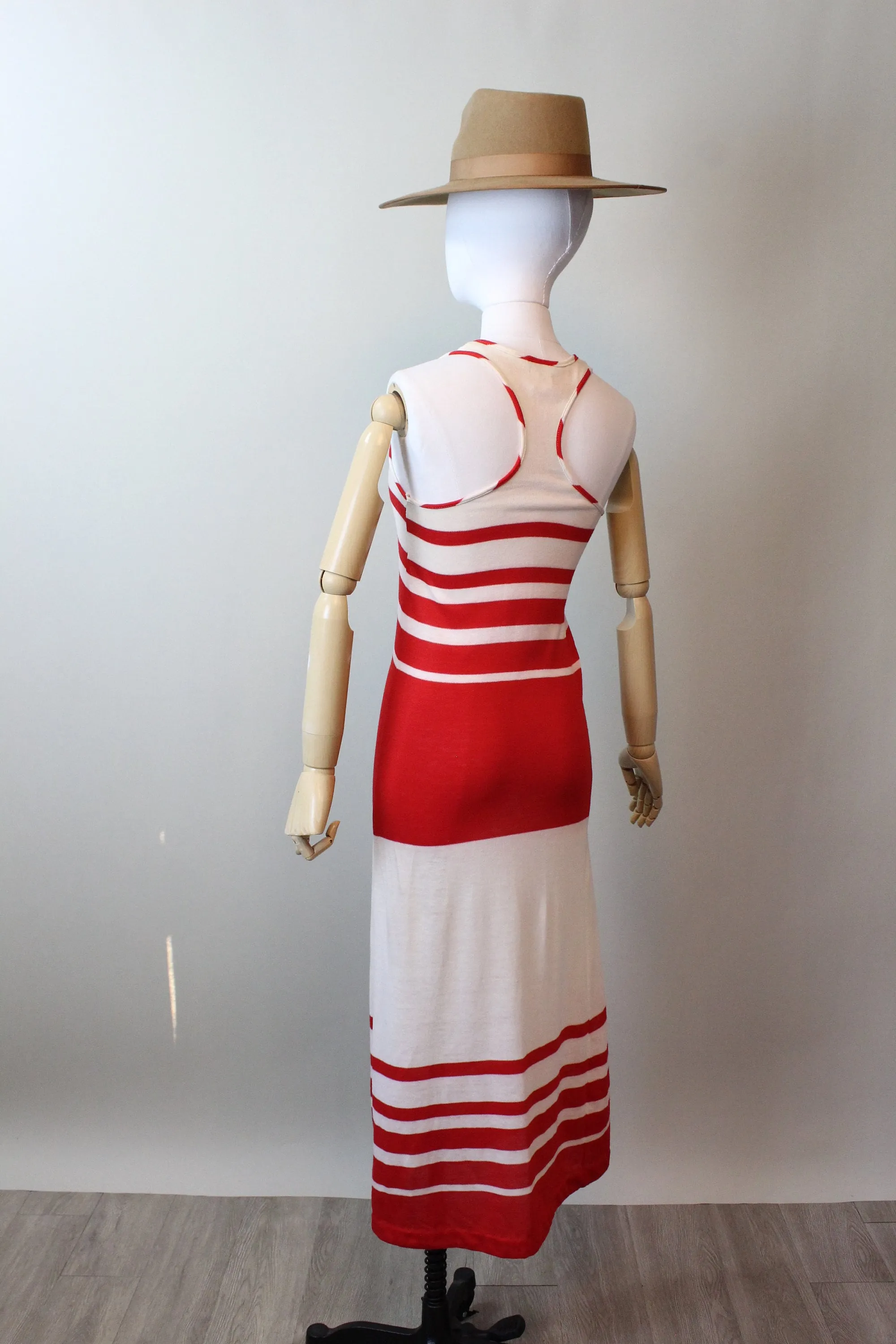 1970s MISS DIOR striped cotton dress xs small | new spring summer