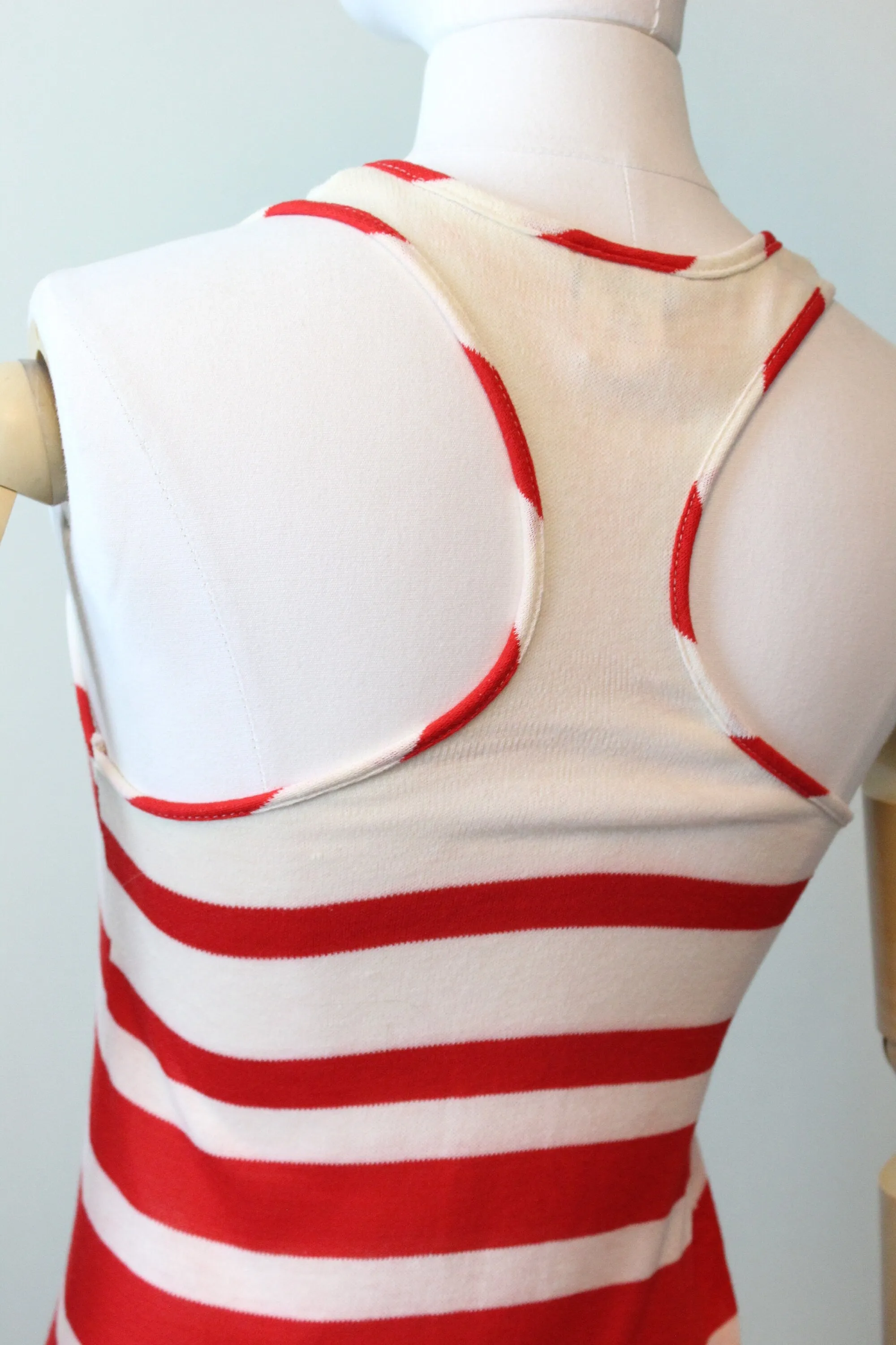 1970s MISS DIOR striped cotton dress xs small | new spring summer