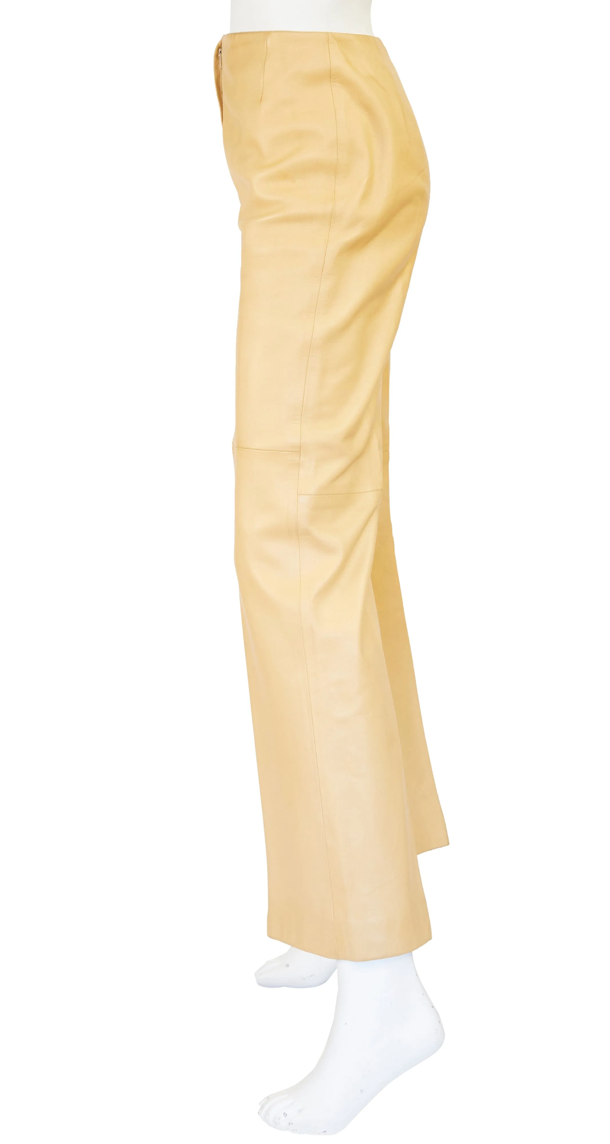 1970s Supple Tan Leather Pants