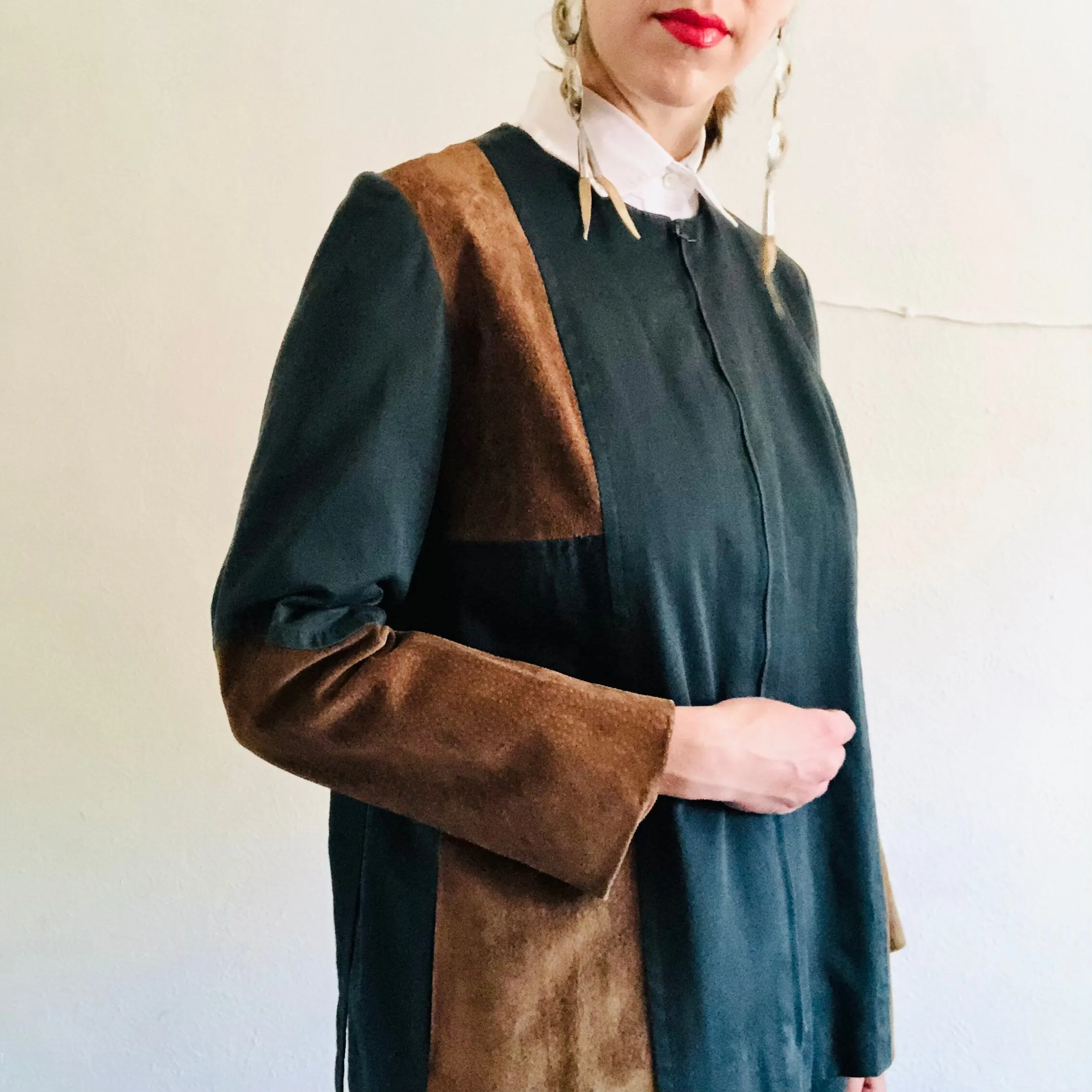 60'S VINTAGE HERMÈS COTTON & LEATHER RIDING SET // SIZE MEDIUM
