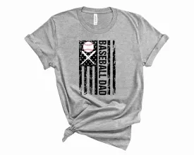 Baseball Dad Flag - Graphic Tee