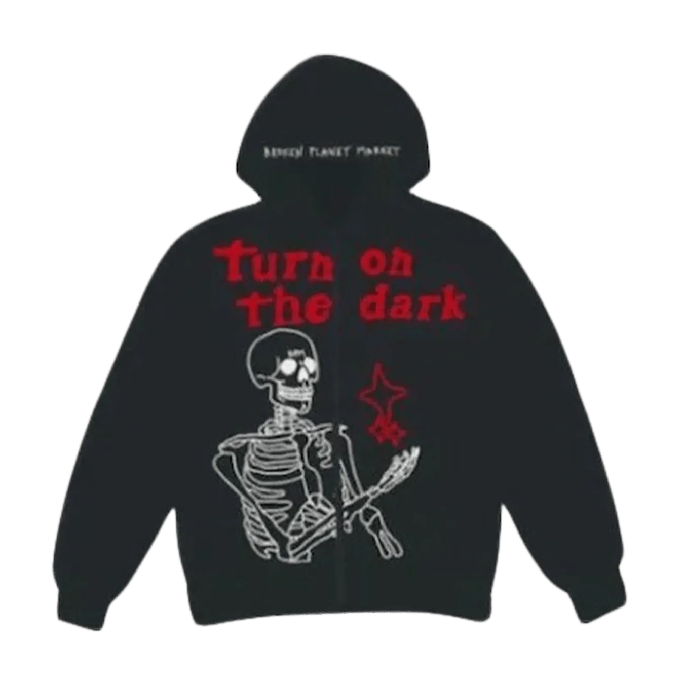 Broken Planet Zip Up Hoodie 'Dark Hours' - Black
