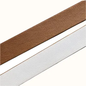 Bronzed / Champagne Reversible Leather Belt