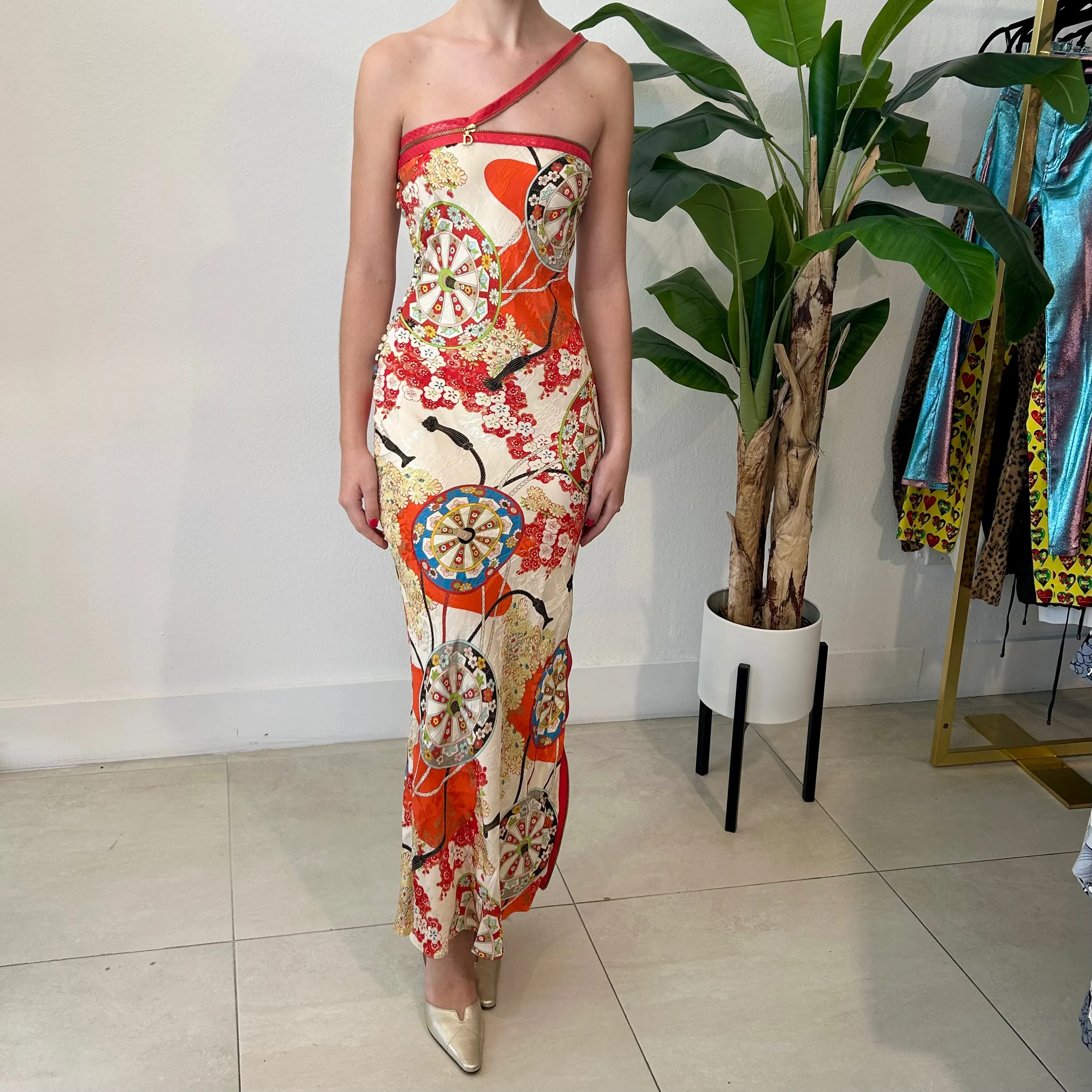 Dior by Galliano 2001 Chinoiserie Print Gown