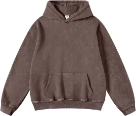 Dnzzs Acid Wash Hoodie Super Soft Sweatshirt for Mens Pullover Oversized Men's Fashion Hoodies & Sweatshirts Vintage Tops