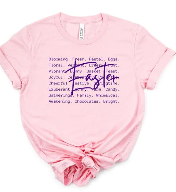 Easter Words Printed Graphic Tee