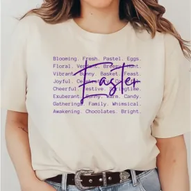 Easter Words Printed Graphic Tee