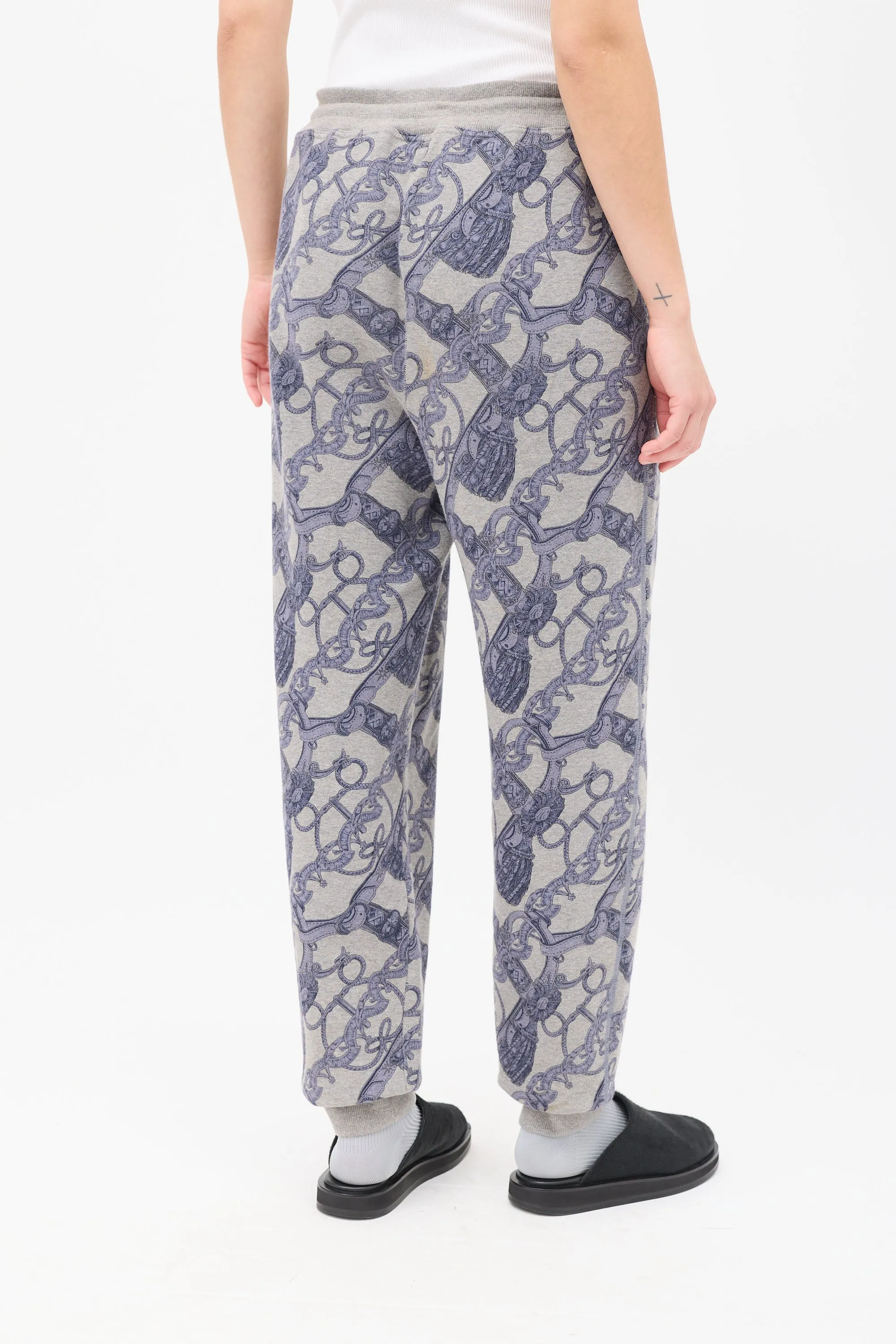 Grey & Blue Cotton Printed Co-Ord Set
