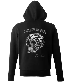 'If The Ocean Dies, We Die' Unisex Zip-Up Hoodie