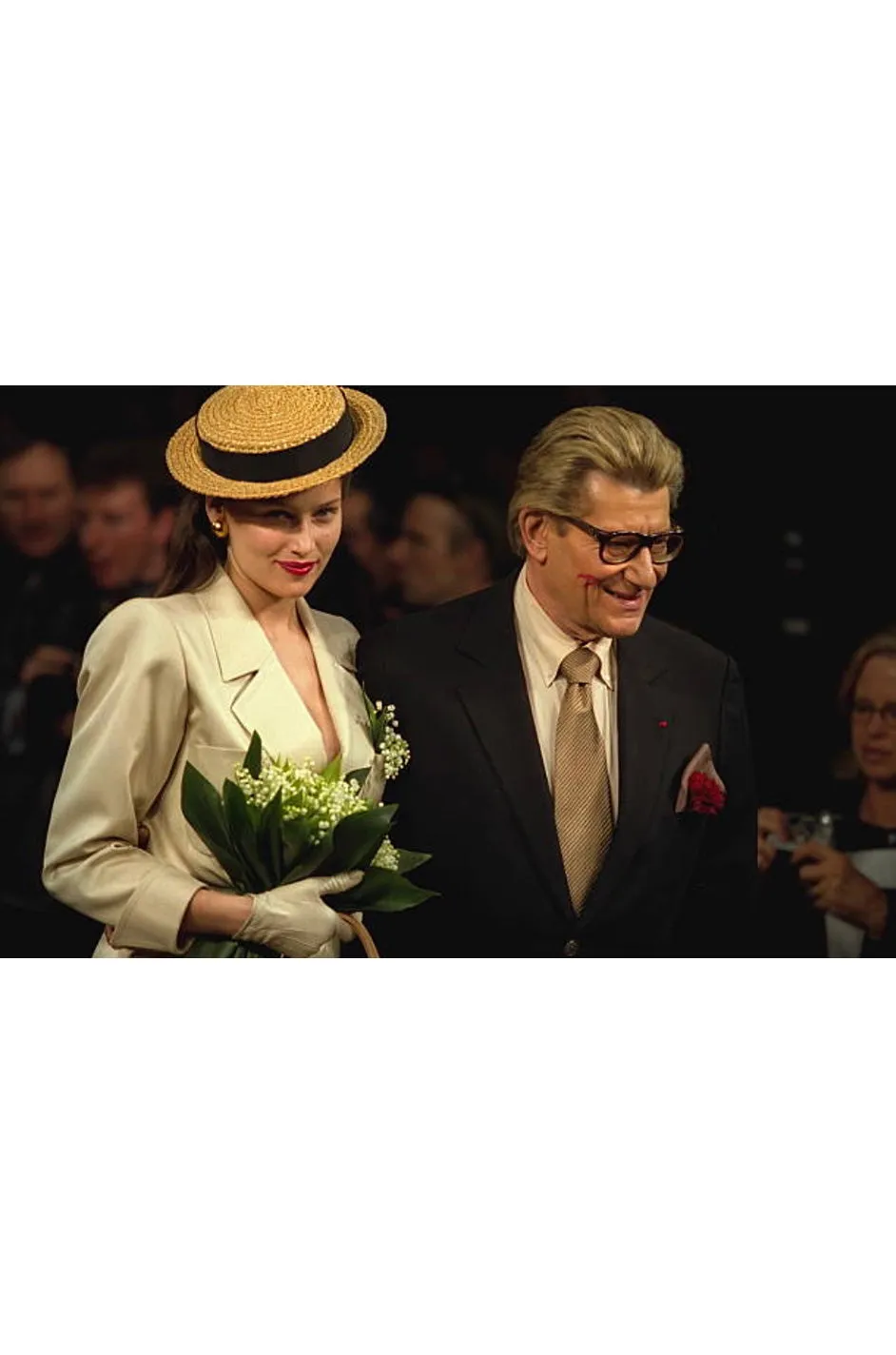 Important 2001 Yves Saint Laurent Haute Couture 'Just Married' Documented Runway Suit