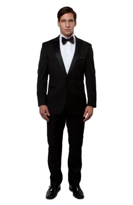 Men's Slim Fit Peak Lapel Tuxedo - MT182S-01 for Prom & Formal