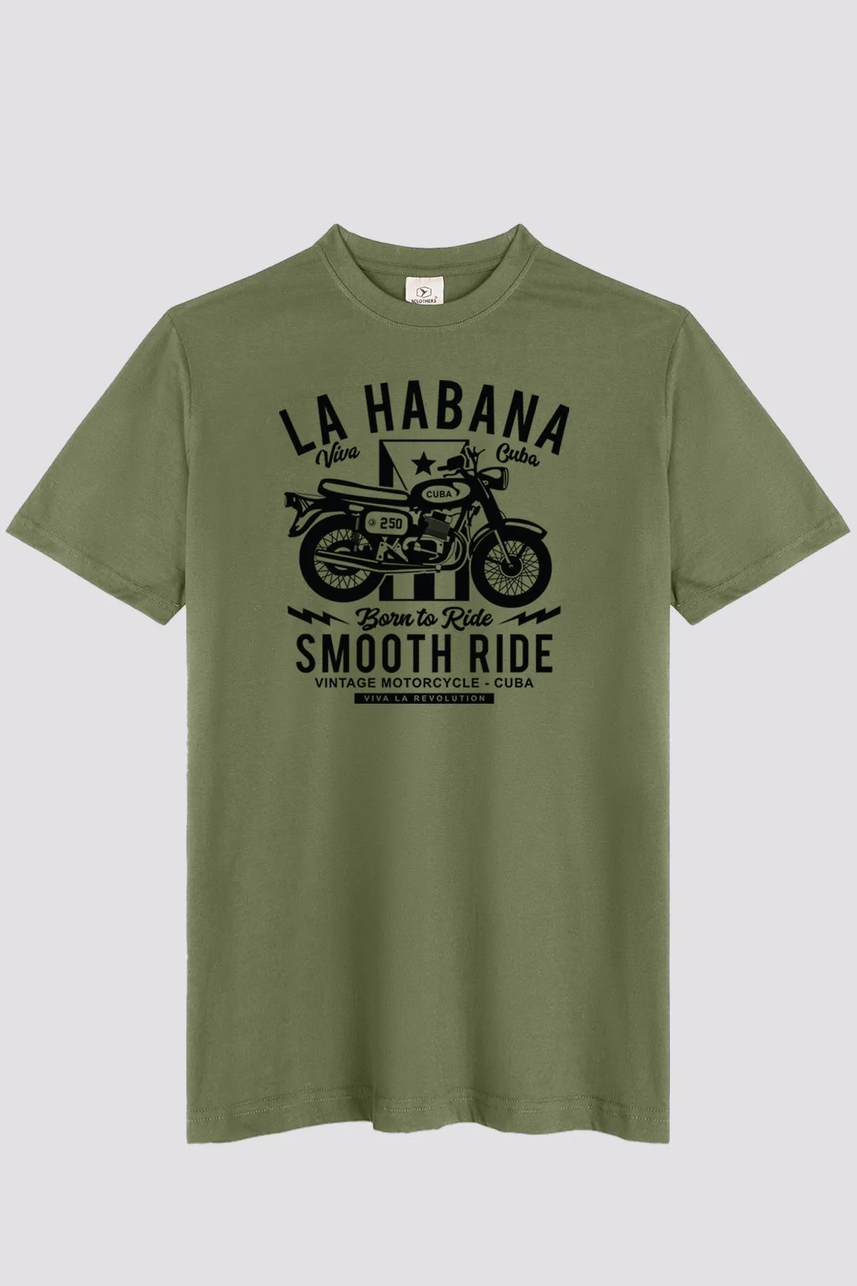 Olive Bikers Graphic T-Shirt - S24 - MT0353R