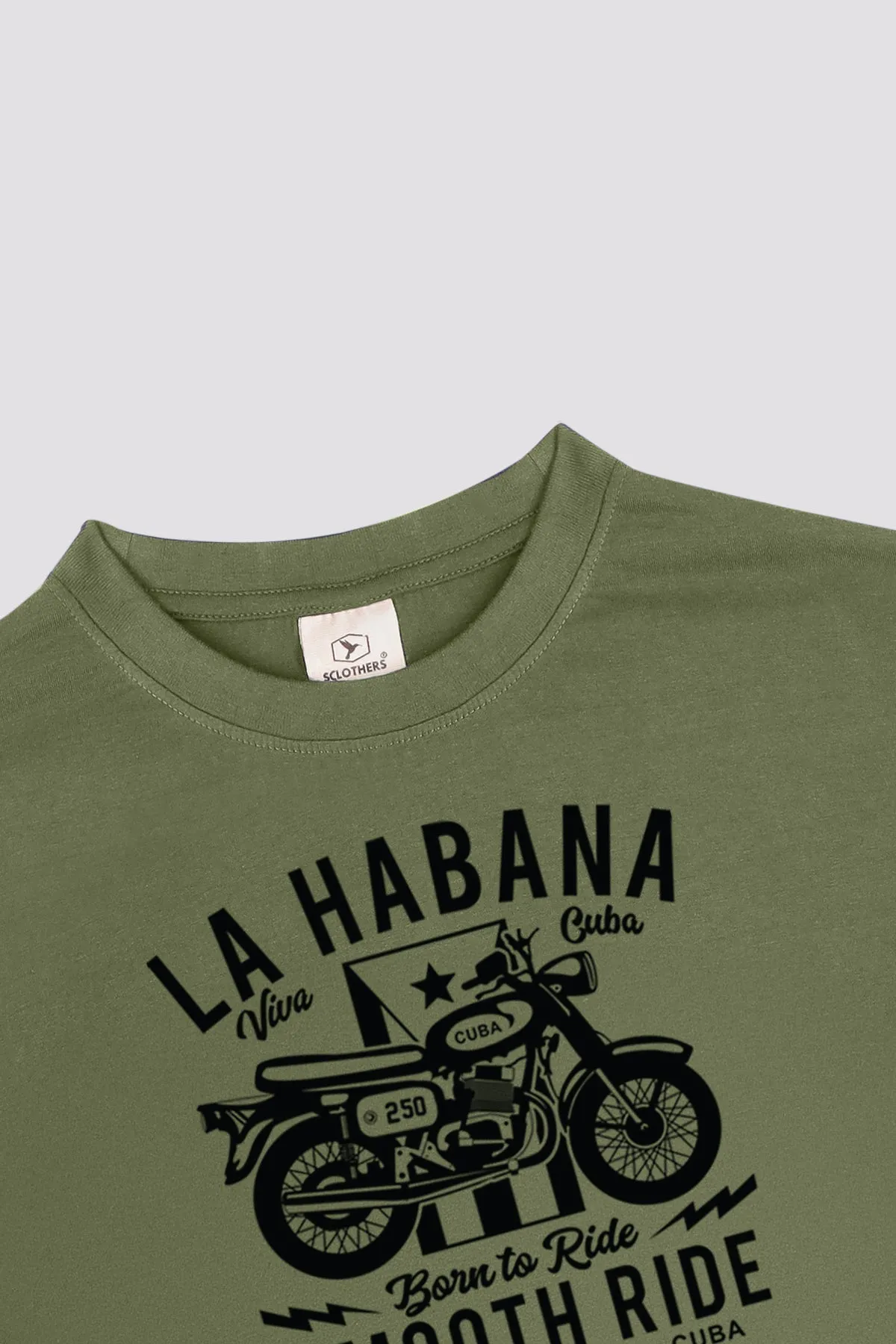 Olive Bikers Graphic T-Shirt - S24 - MT0353R