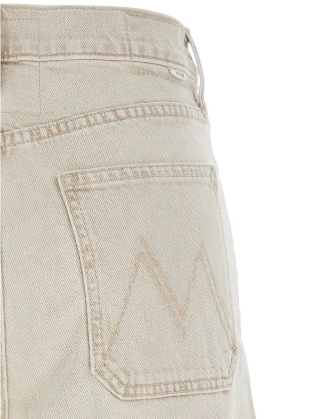 'Patch Pocket Undercover Sneak' Beige Five-Pocket Jeans In Cotton Woman