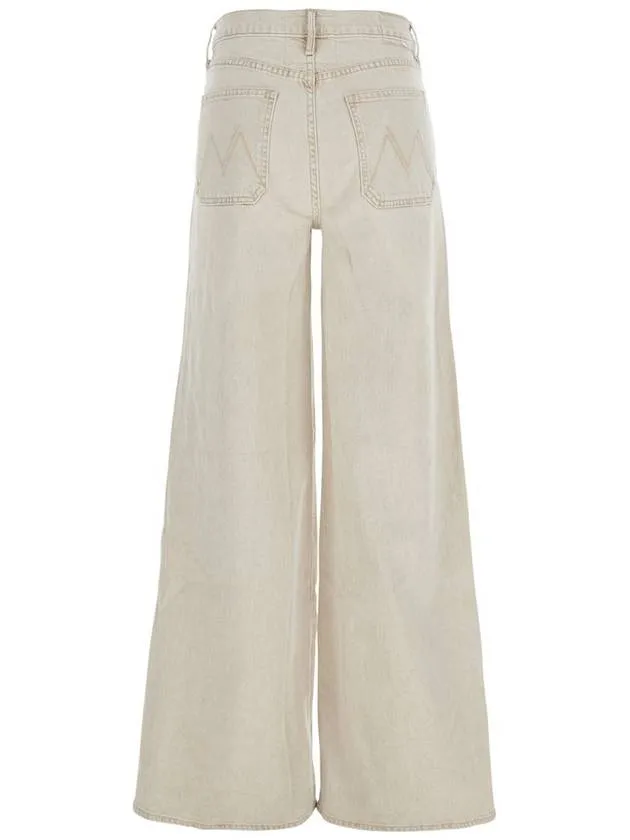 'Patch Pocket Undercover Sneak' Beige Five-Pocket Jeans In Cotton Woman