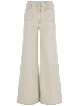 'Patch Pocket Undercover Sneak' Beige Five-Pocket Jeans In Cotton Woman