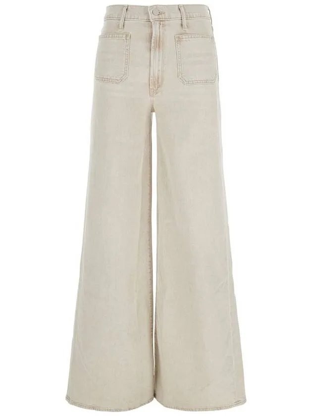 'Patch Pocket Undercover Sneak' Beige Five-Pocket Jeans In Cotton Woman