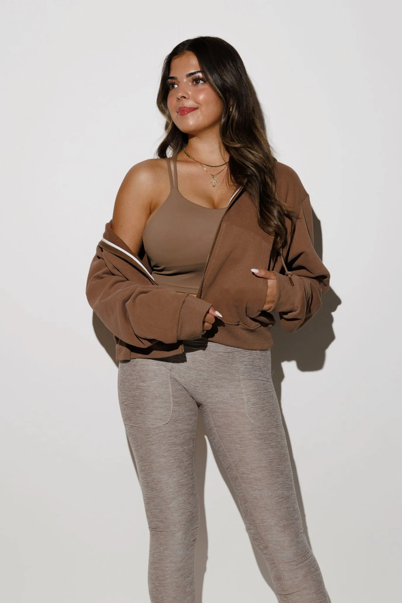 PIVOT ZIP UP: COFFEE