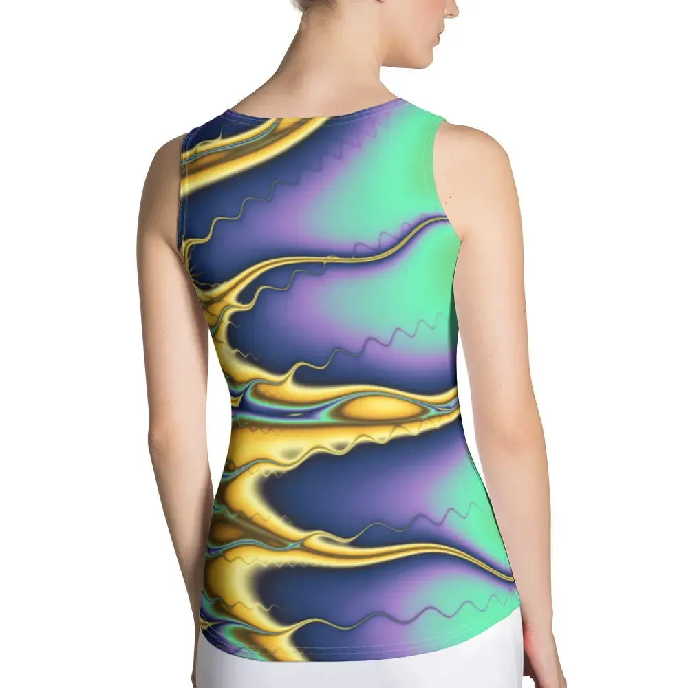 "Blazing Sun" Collection - Long Yoga Tank Top
