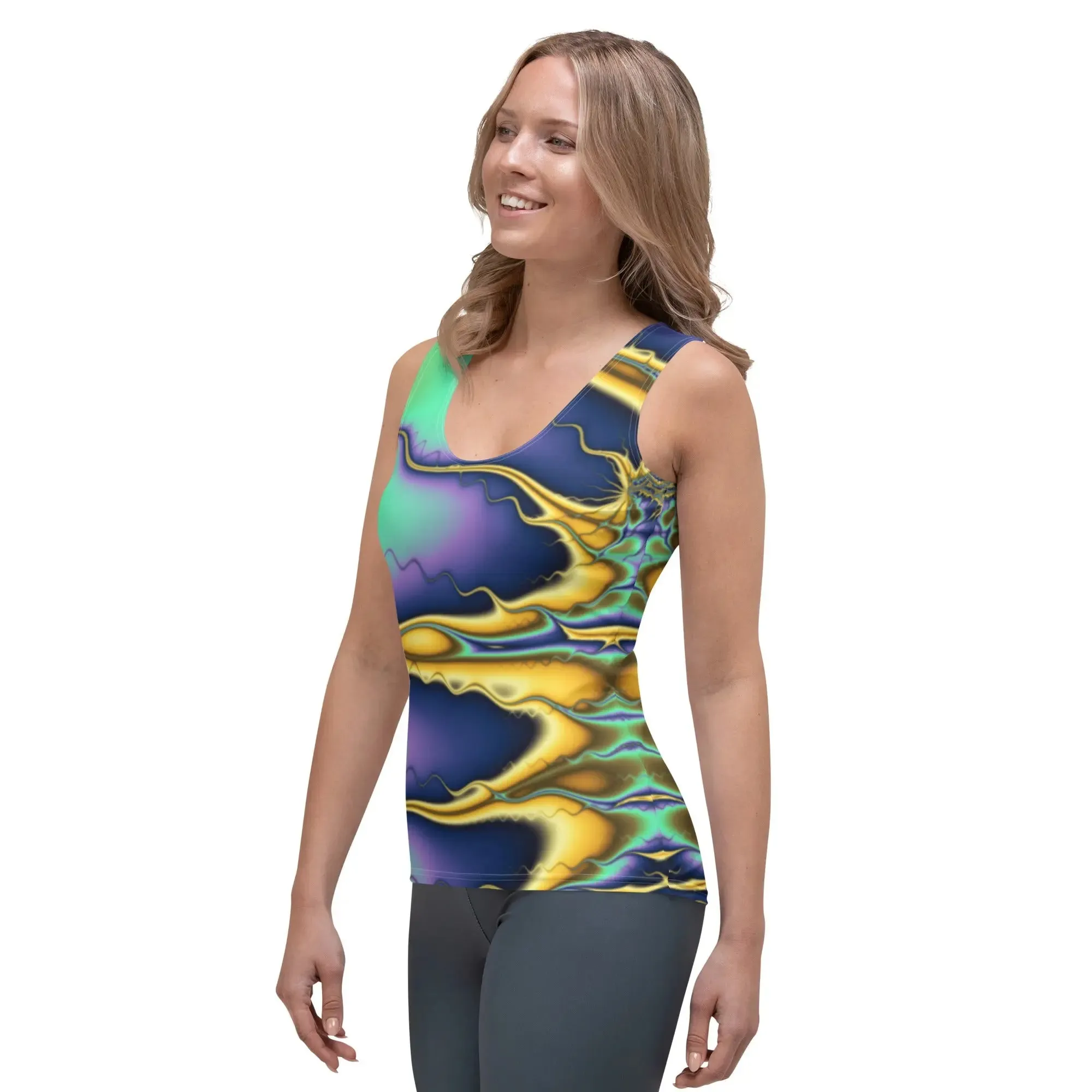 "Blazing Sun" Collection - Long Yoga Tank Top