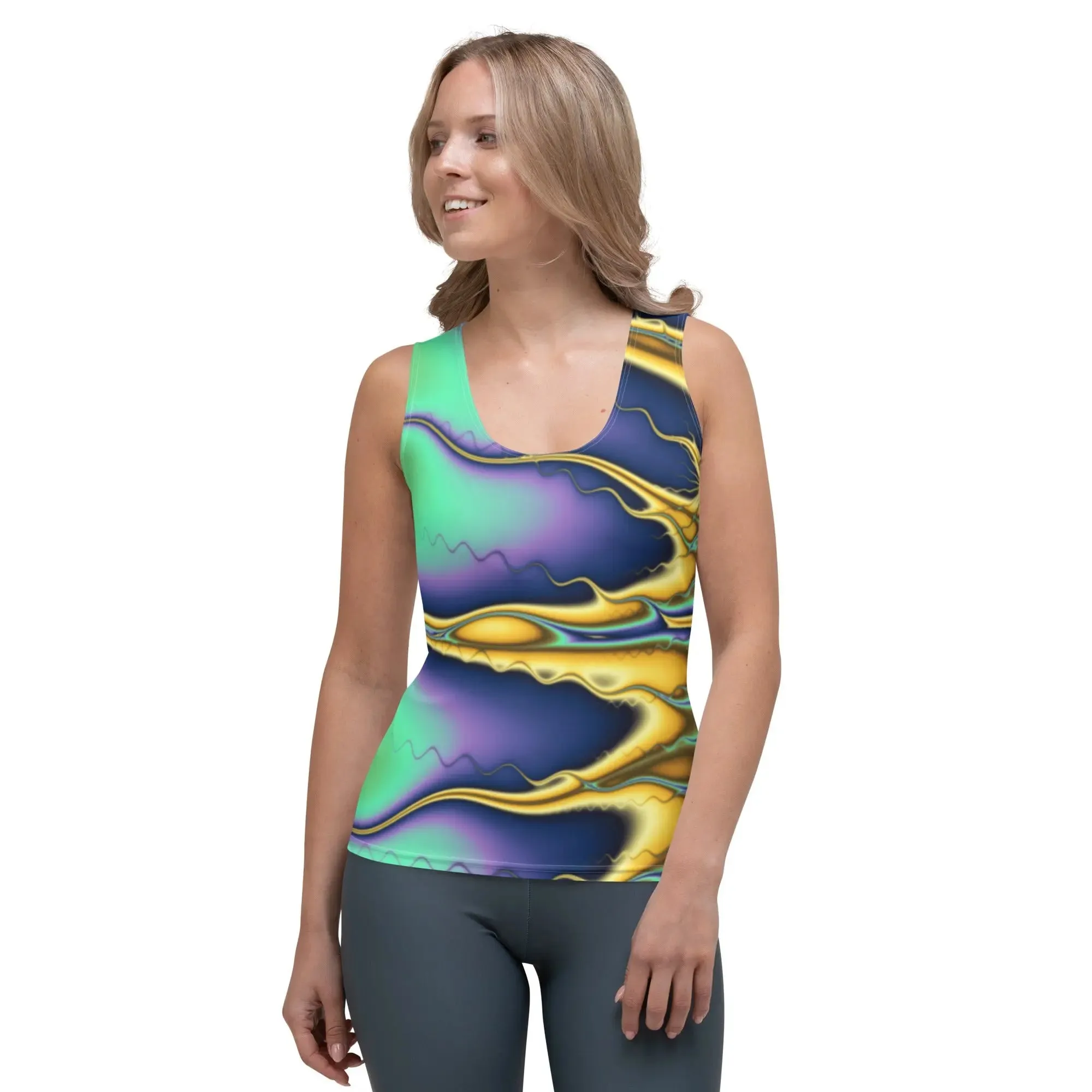 "Blazing Sun" Collection - Long Yoga Tank Top