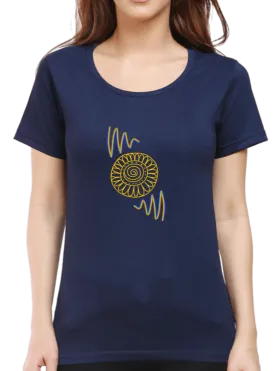 Spiral Wheel Design | T Shirt for Women D34
