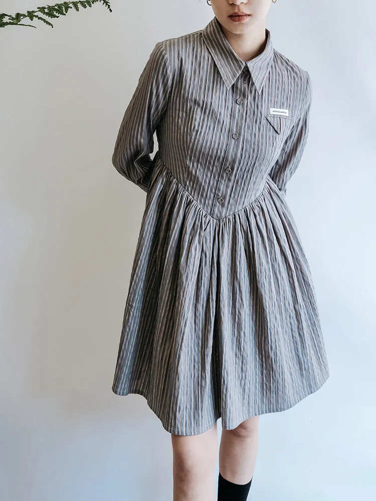 Striped Shirt Dress