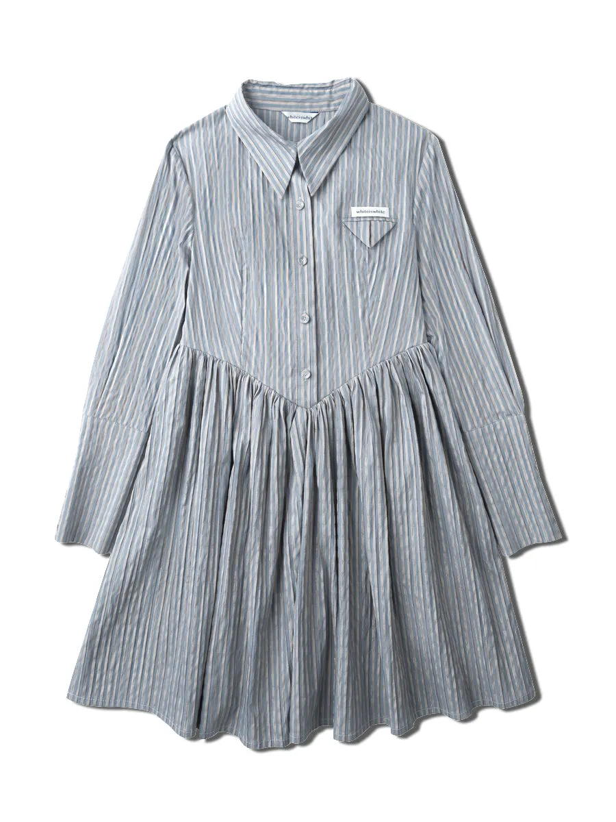 Striped Shirt Dress