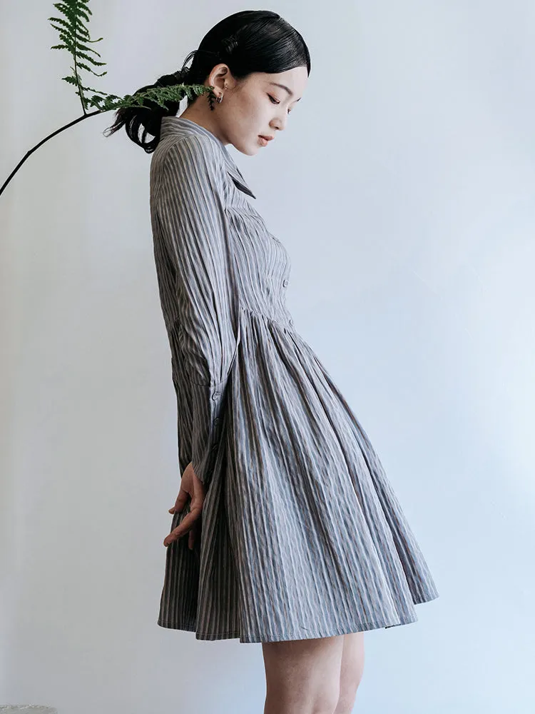 Striped Shirt Dress