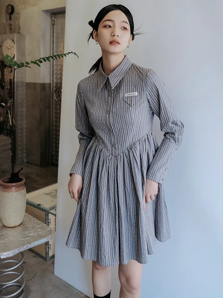 Striped Shirt Dress
