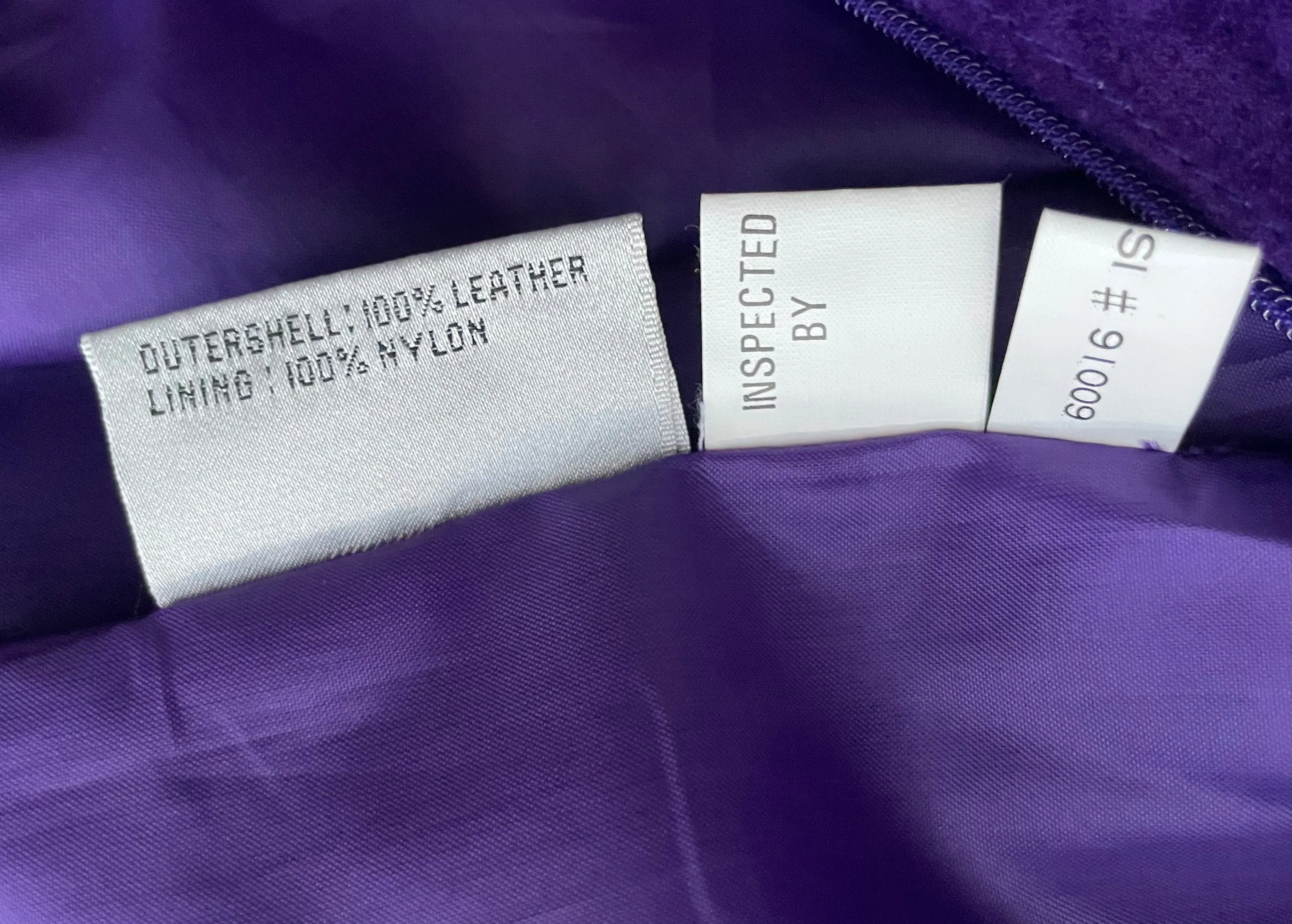 Vintage 1980’s Purple Suede Leather Pencil Mini Skirt