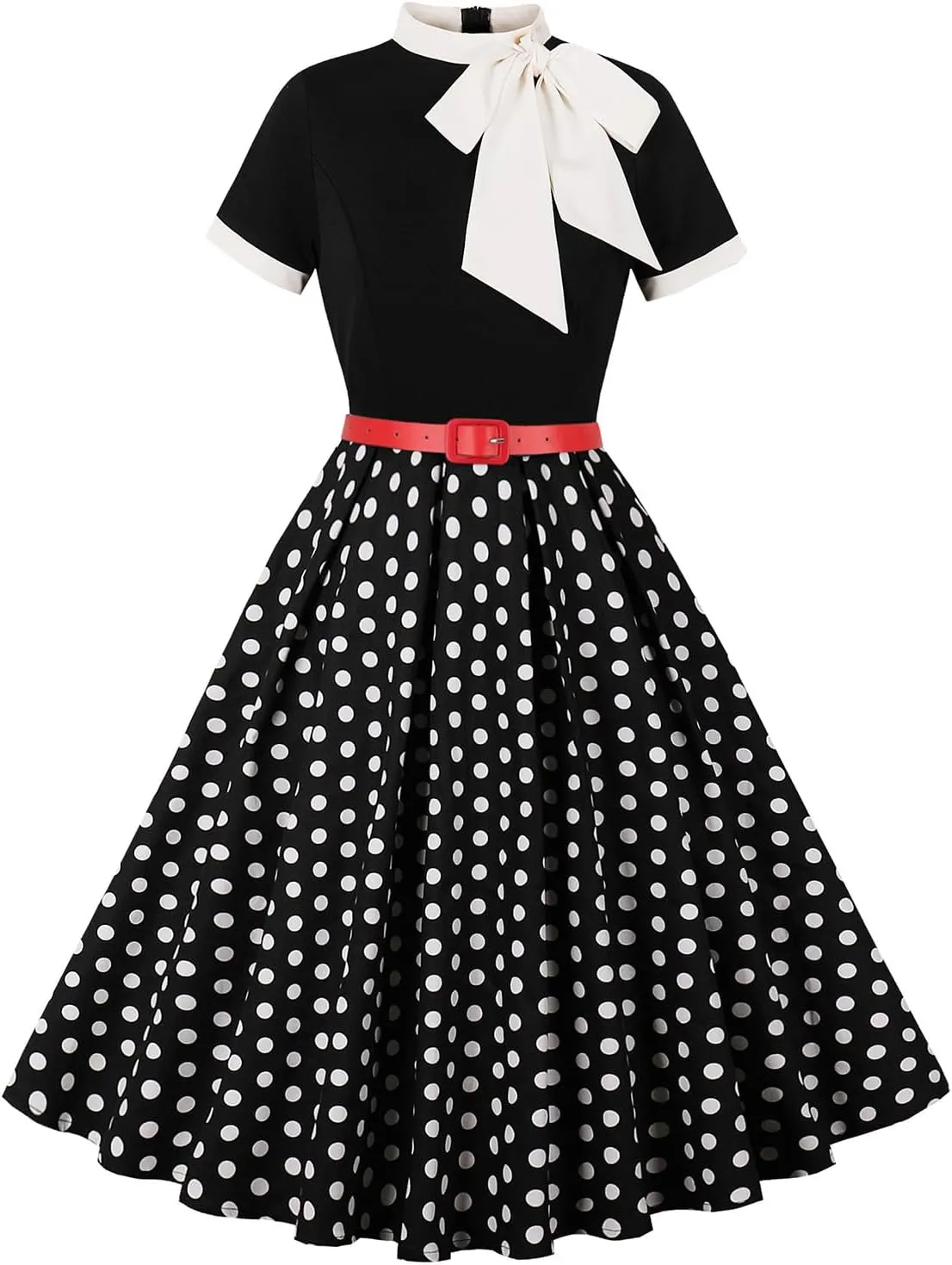 Women 1950s Vintage Floral Cocktail Swing Dress 50s Short Sleeve Audrey Hepburn Rockabilly Prom Dress A Line Tea Party Dress