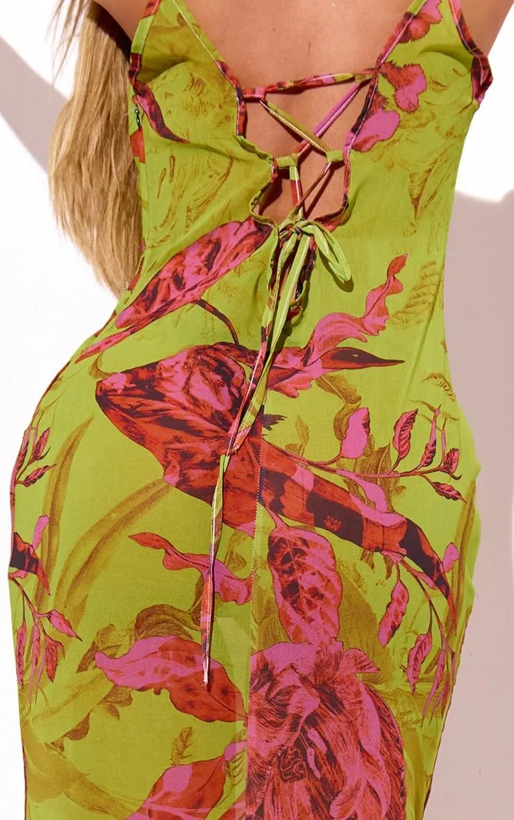 Womens Cowl Neck Dress Floral Print Backless Maxi Dresses Wedding Guest Beach Dresses